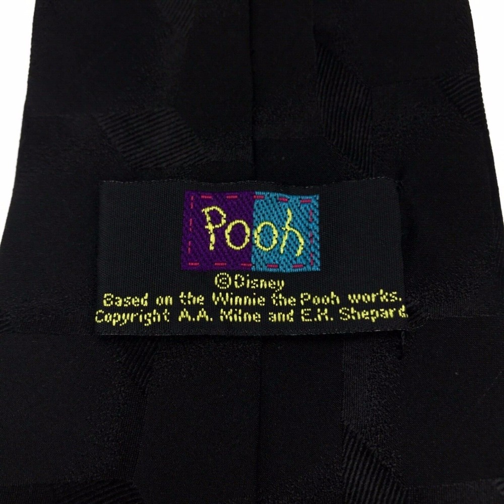Disney Winnie The Pooh Tie Tigger Eeyore Friends EH Shepard 100% Silk Necktie - Picture 7 of 9